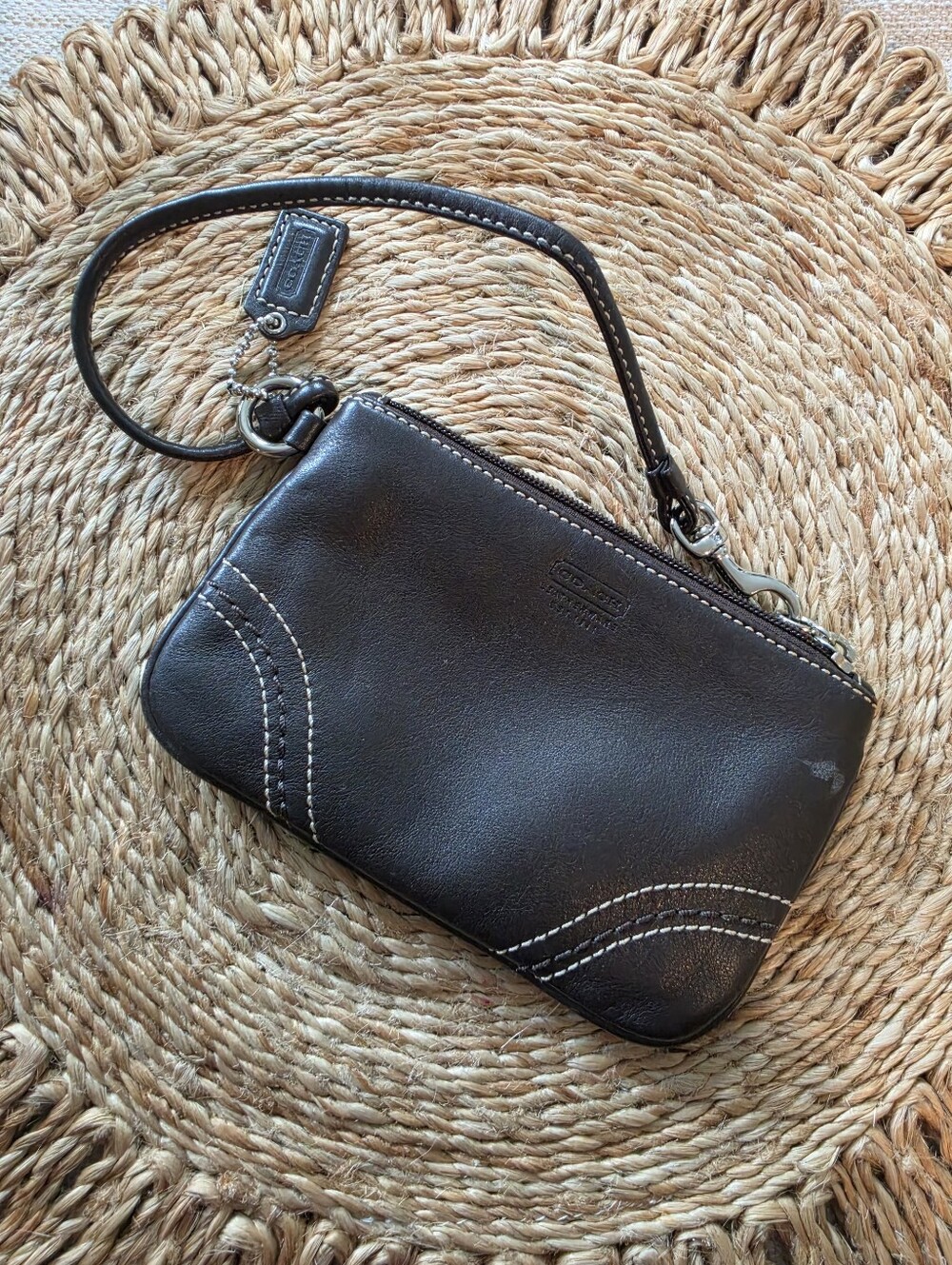 Coach Soho Leather Wristlet
